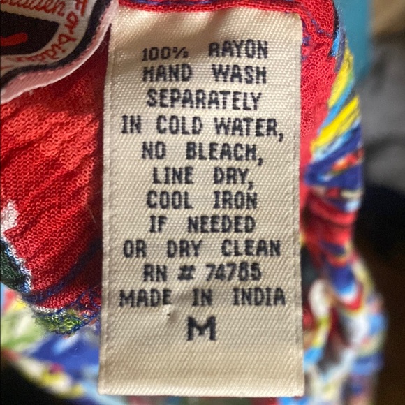 Forbidden seersucker Skirt size medium French themes 21” long elastic waist - Picture 5 of 6